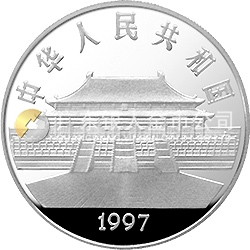 中國古代名畫系列（孔雀開屏）金銀紀(jì)念幣1盎司圓形銀質(zhì)紀(jì)念幣