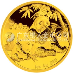 2007版熊貓金銀紀(jì)念幣1盎司圓形金質(zhì)紀(jì)念幣