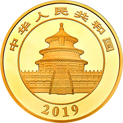 2019版熊貓金銀紀念幣1公斤圓形金質紀念幣